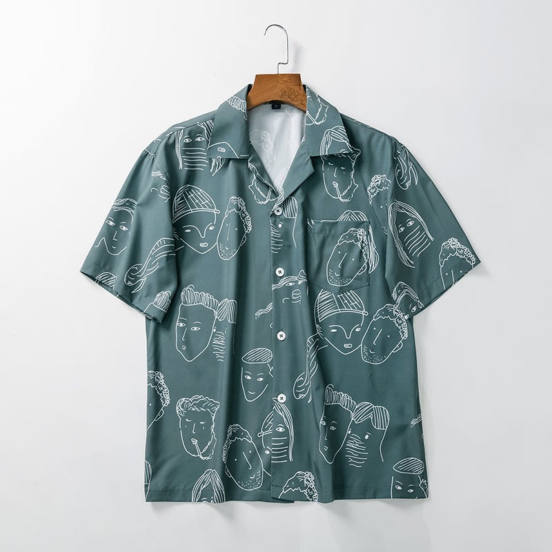 Cassian Doodle Print Shirt