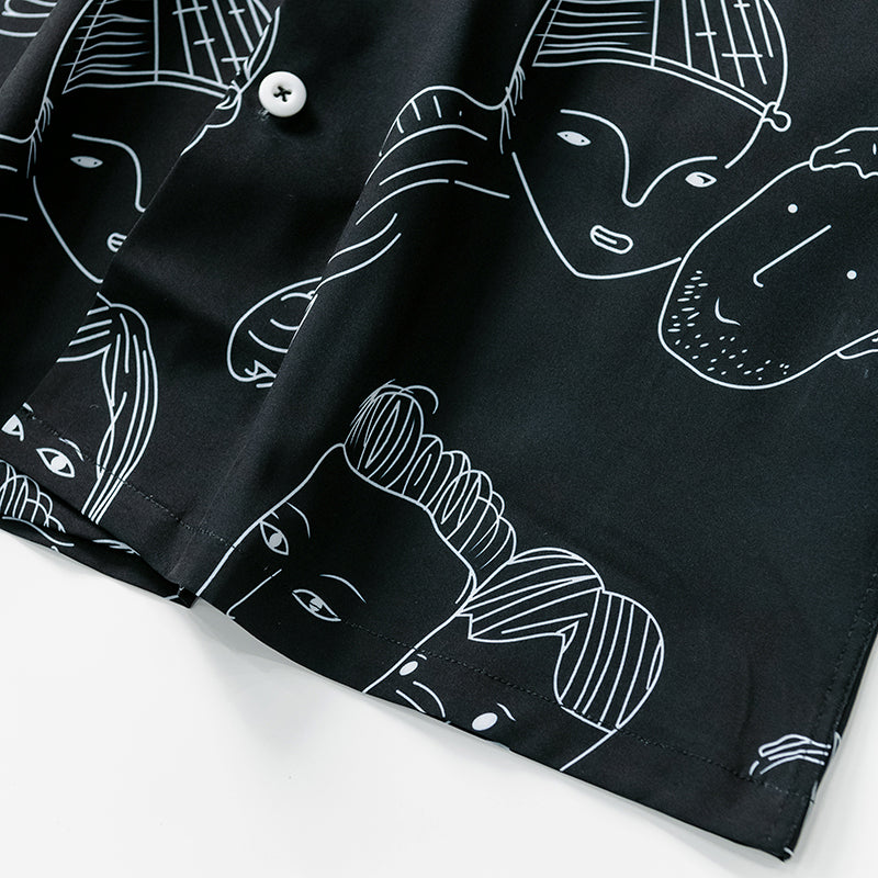 Cassian Doodle Print Shirt