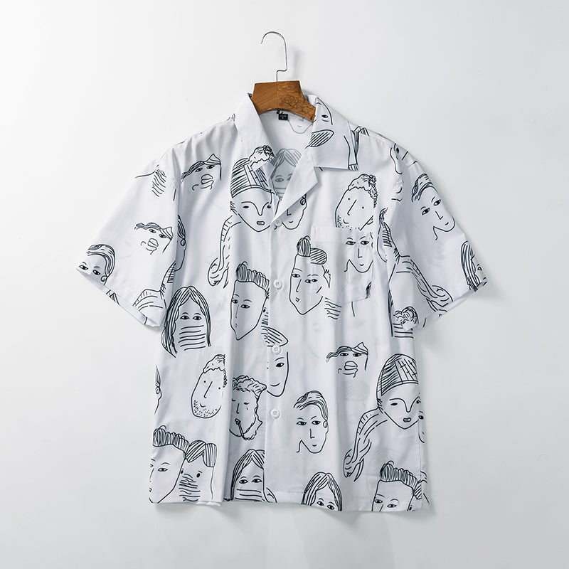 Cassian Doodle Print Shirt