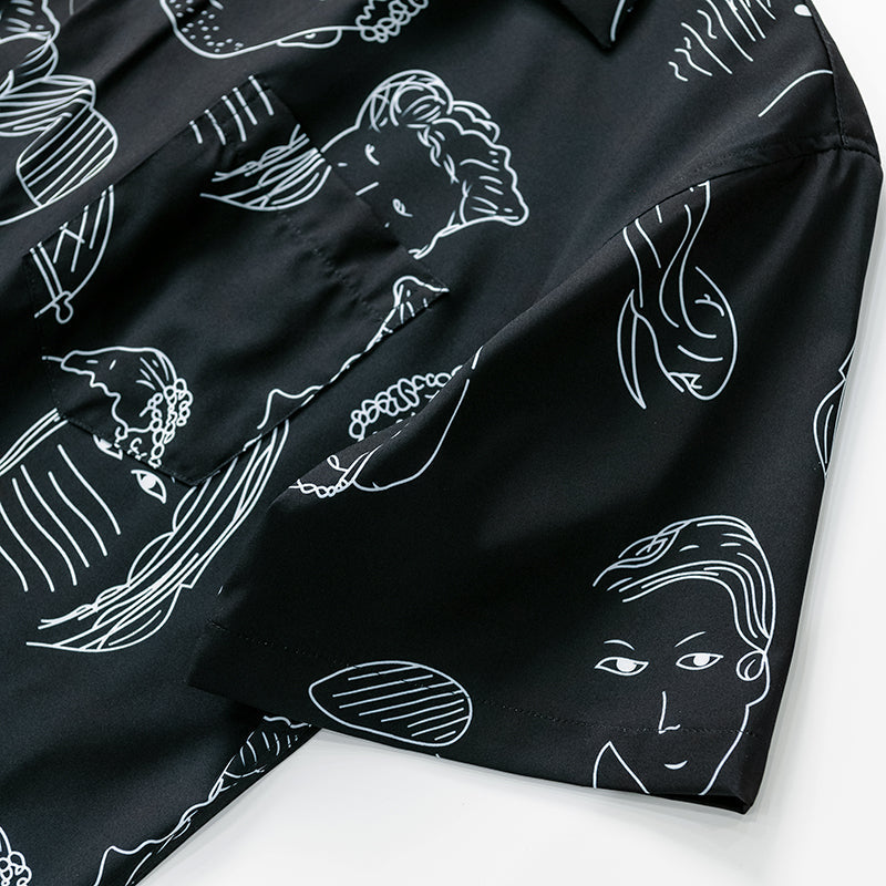 Cassian Doodle Print Shirt