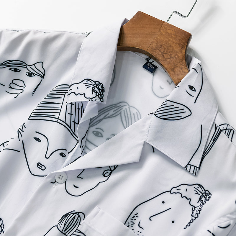 Cassian Doodle Print Shirt