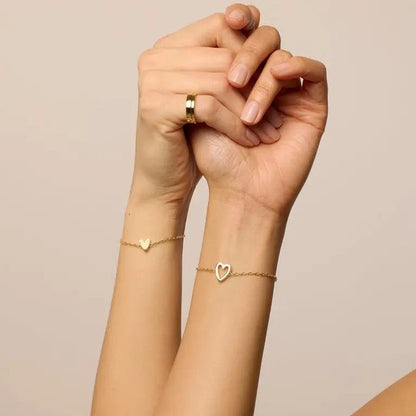 Bijpassende Hartjes Armbandenset