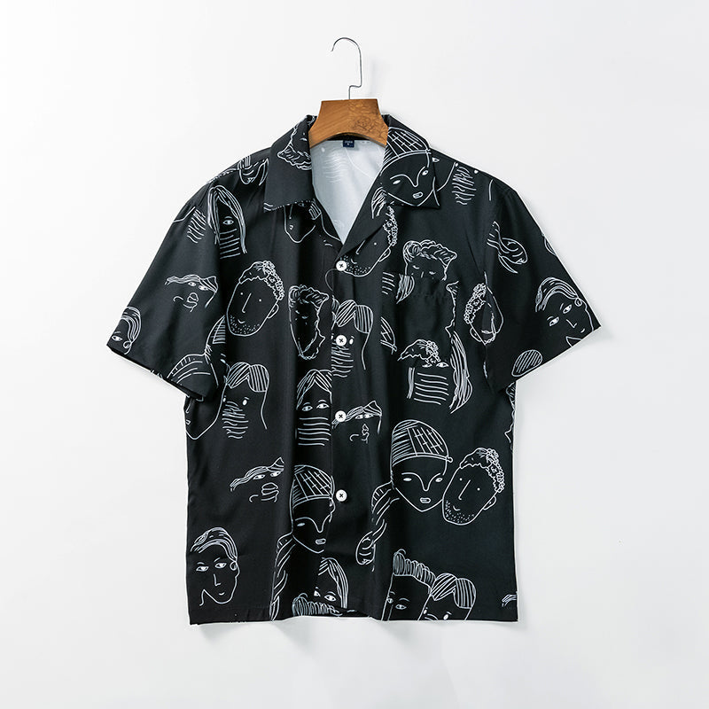 Cassian Doodle Print Shirt