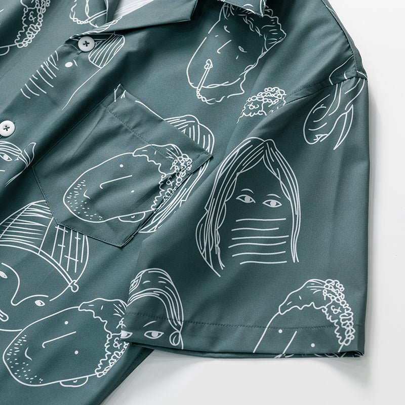 Cassian Doodle Print Shirt