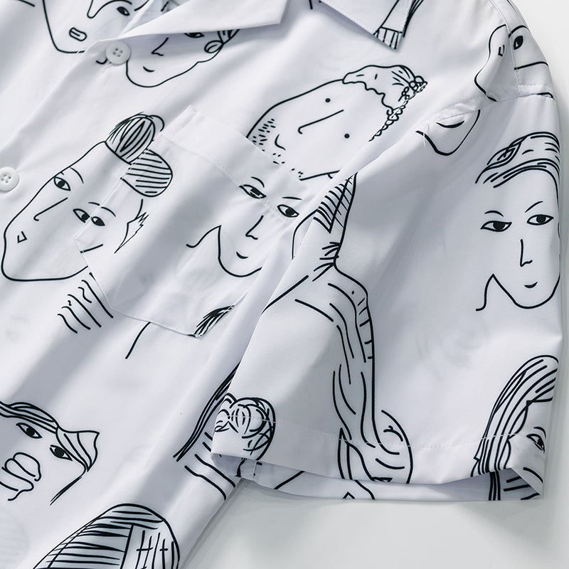 Cassian Doodle Print Shirt
