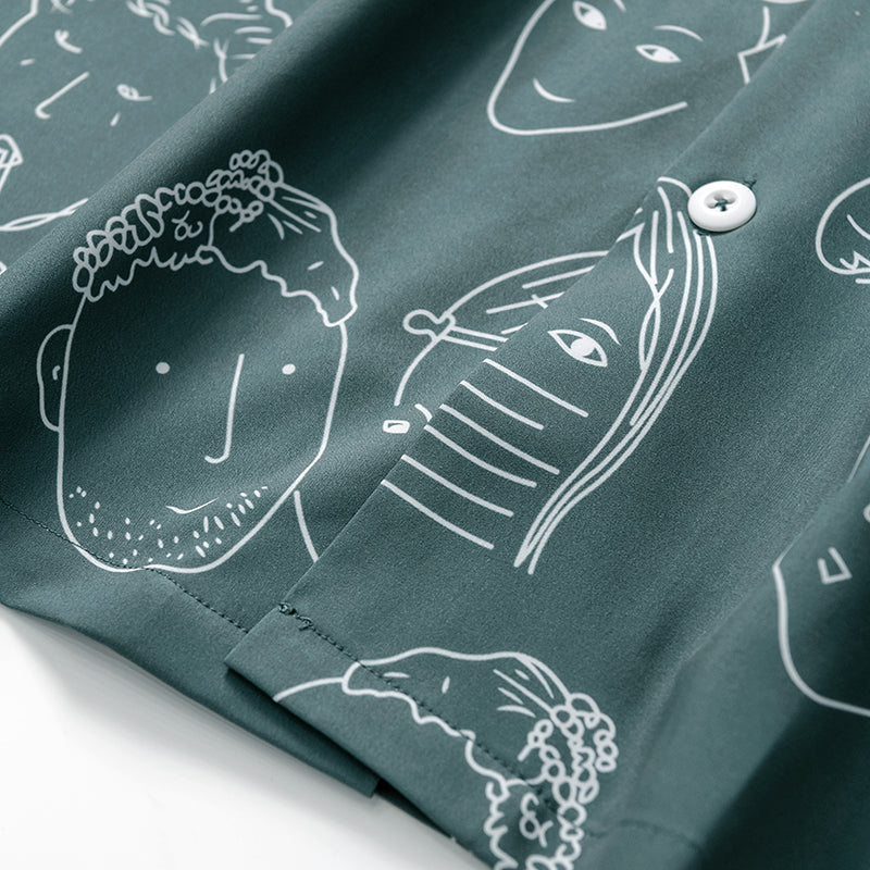 Cassian Doodle Print Shirt