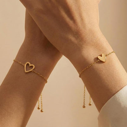 Bijpassende Hartjes Armbandenset