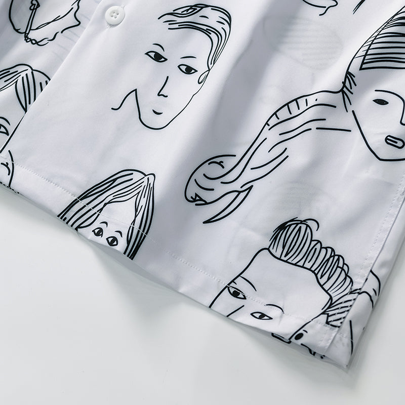 Cassian Doodle Print Shirt