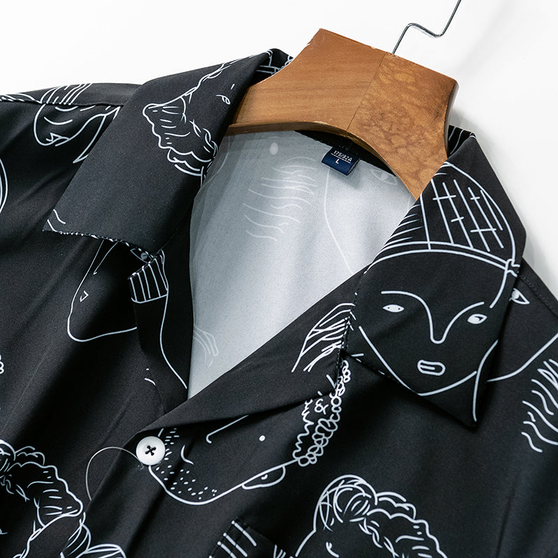 Cassian Doodle Print Shirt