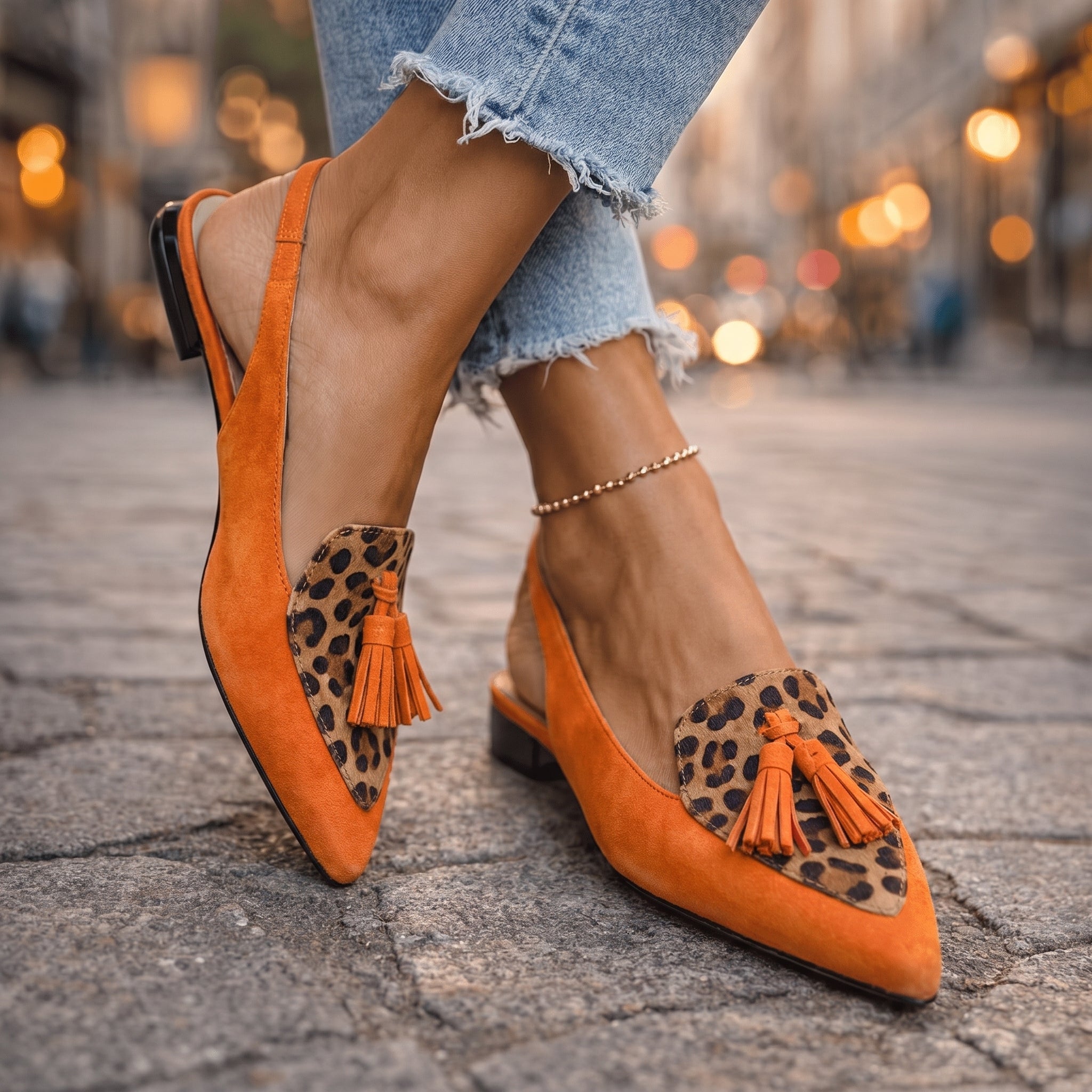 Corvina Tasseled Slingback