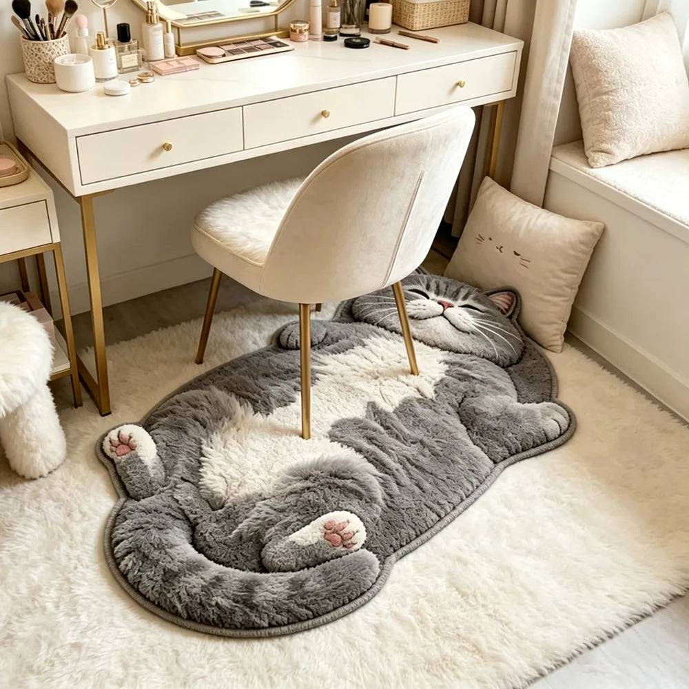 Sleepy Kitty Floor Mat
