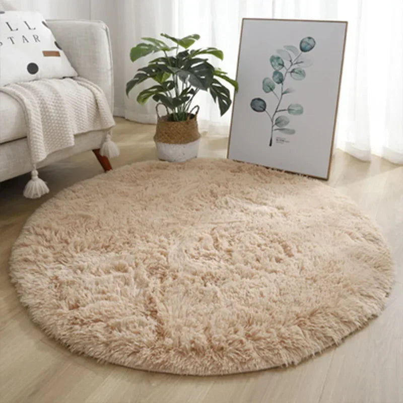 Fluffy Round Rug