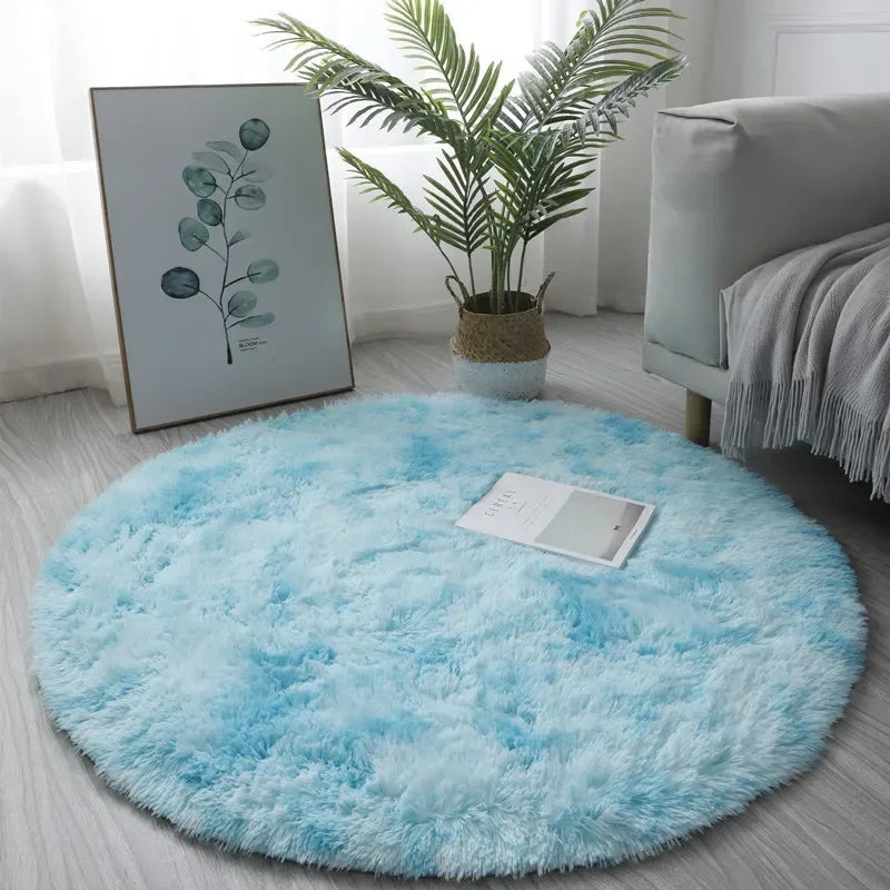 Fluffy Round Rug