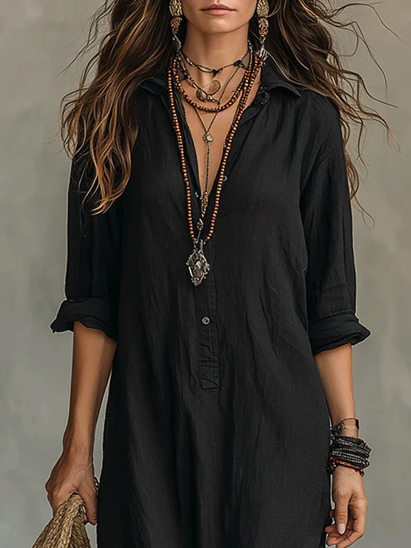 Adalyn Button Front Maxi Dress
