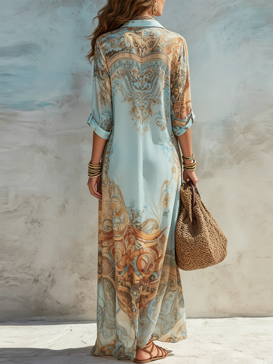 Azura Baroque Print Maxi