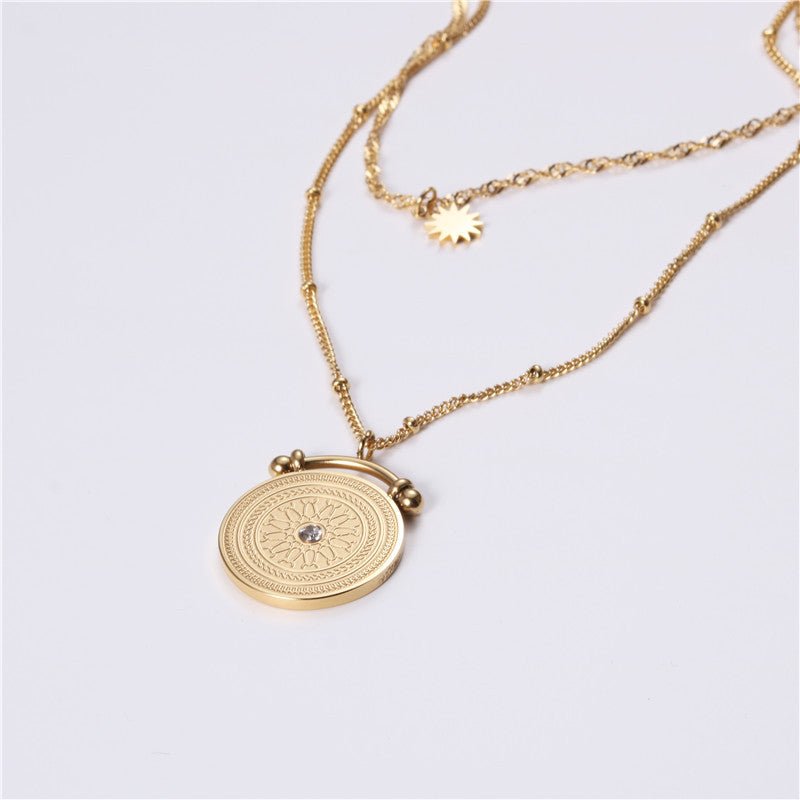 Boho Schijf Ketting