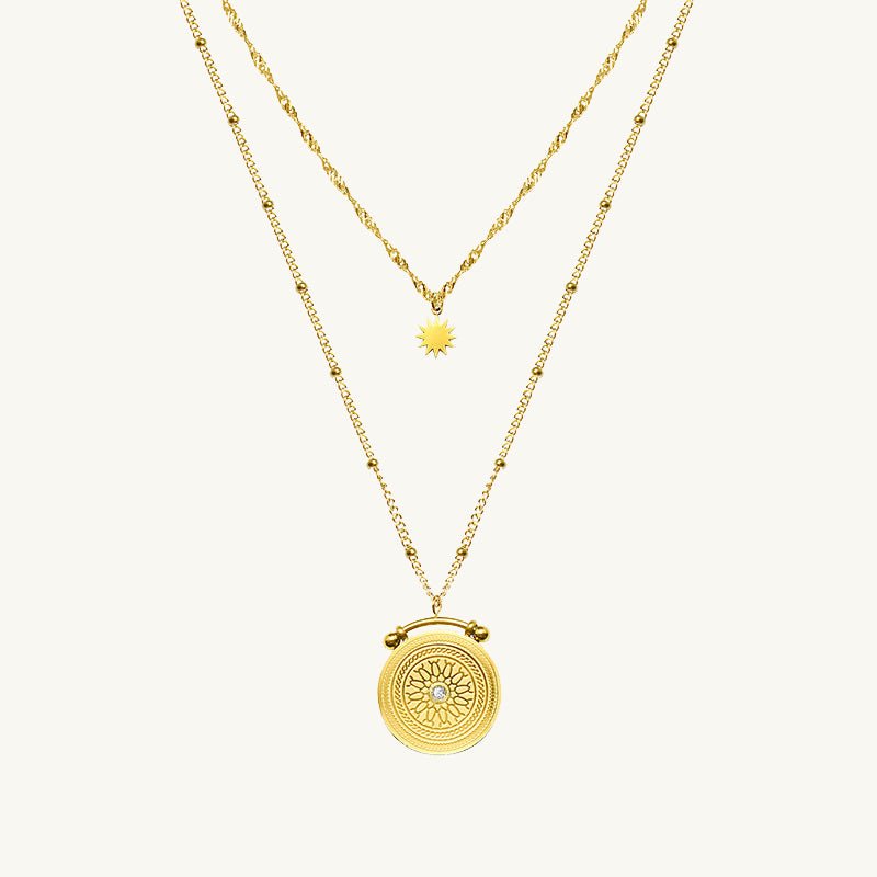 Boho Schijf Ketting