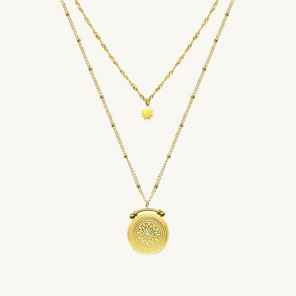 Boho Schijf Ketting