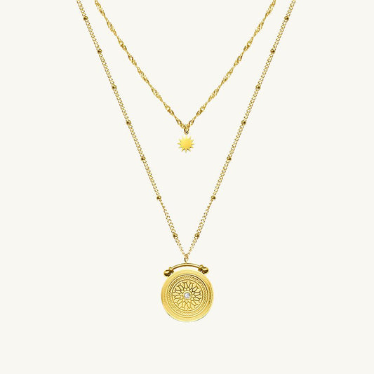 Boho Schijf Ketting