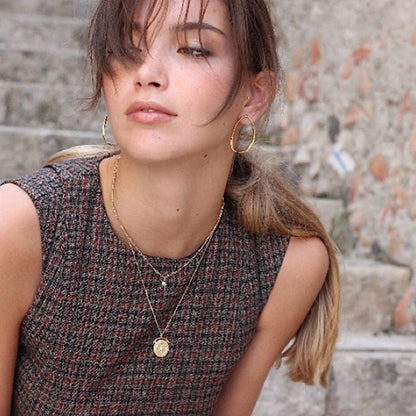 Boho Schijf Ketting