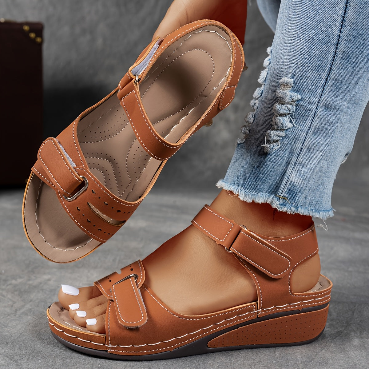 Marigold Comfort Wedge Sandal