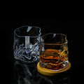 Ripple Cut Whiskey Glass